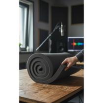 Espuma Preta D28 1,90m x 50cm x 3cm Alta Densidade