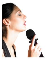 Espuma Preta P/microfone Antivento Palco Redução Ruído Pro