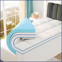 Espuma viscoelástica de camada dupla Topper Sleep Lab de 10 cm Twin Espuma viscoelástica de camada dupla Topper Sleep Lab de 10 cm Twin