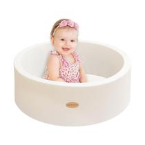 Espuma viscoelástica redonda macia para bebês Ball Pit HARBOLLE 70 cm branca