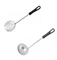 Espumadeira e Concha em Alumínio Cabo Baquelite Baby - Ramos