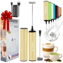 Espumador de café elétrico recarregável Milk Frother VOMELON Espumador de café elétrico recarregável Milk Frother VOMELON