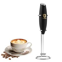 Espumador de Leite a Pilha Mixer Misturador Café Whey Proteína com Suporte