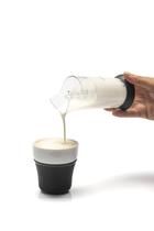 Espumador De Leite Cremoso Portatil Aerador Pressca 200 Ml Facil Manuseio