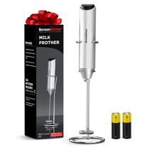 Espumador de Leite Elétrico Portátil Bonsenkitchen com Suporte 400ml