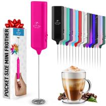 Espumador de Leite Portátil Zulay Mini e Mighty - Rosa Dragon Fruit