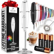 Espumador de Leite Zulay Portátil - Potente e Branco - com Baterias