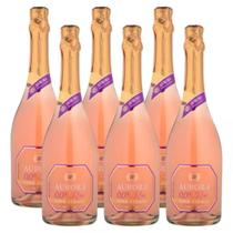 Espumante Aurora Rosé Zerol Álcool Garrafa Caixa 6 Unidades 750ml