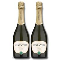 Espumante Brut Cuvée Elit Santa Vita kit c/2