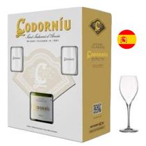 Espumante Espanhol Cava Codorniu Clasico Brut - Kit taça Opala