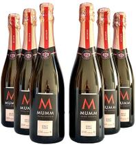 Espumante Mumm Cuvee Reserve Brut Rose Kit Com 6 Garrafas