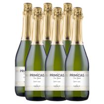 Espumante Primicias Brut Branca 660ml Kit 6 Unidades