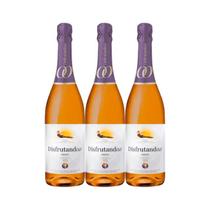 Espumante Sem Álcool Branco Seco Verdejo Disfrutando - 750mL - Espanha - 03 unidades Espumante Sem Álcool Branco Seco Verdejo Disfrutando - 750mL - Espanha - 03 unidades