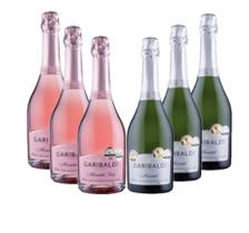 Espumantes Moscatel e Moscatel Rosé Garibaldi - Kit misto 6 unidades
