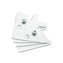 Esquadreta 095 de Aço Com Furo Para Montagens de Portas Jogo Com 4 Peças Mk Esquadreta 095 de Aço Com Furo Para Montagens de Portas Jogo Com 4 Peças Mk