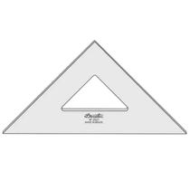 Esquadro 45 graus 28 cm Sem Escalas Trident Desetec