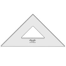 Esquadro 45 graus 28 cm Sem Escalas Trident Desetec