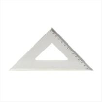 Esquadro 45 Polibras 21cm Cristal em Acrílico para Desenho Técnico Artístico Esquadro 45 Polibras 21cm Cristal em Acrílico para Desenho Técnico Artístico