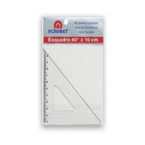 Esquadro 45º x 16cm Cristal - Acrimet