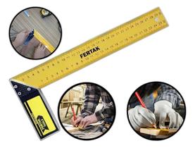 Esquadro Aço Cabo De Alumínio 12 Pol Profissional Fertak