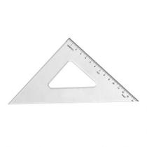 Esquadro acrílico 21cm x 45 graus com escala 1521 - Trident Esquadro acrílico 21cm x 45 graus com escala 1521 - Trident