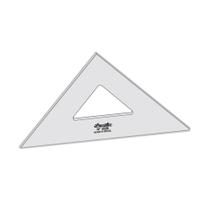 Esquadro Acrilico 2528 - 45 Graus - 28cm Trident Esquadro Acrilico 2528 - 45 Graus - 28cm Trident