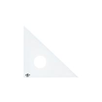 Esquadro Acrílico ALVIN 131C-4 Transparente 10 cm 45/90 Graus Esquadro Acrílico ALVIN 131C-4 Transparente 10 cm 45/90 Graus