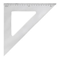 Esquadro Acrílico Desetec com Escala Trident 45graus 32cm Mod 1532