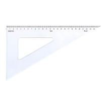 Esquadro Acrílico Desetec Trident 26cm 30/60/90º Mod 1626 Esquadro Acrílico Desetec Trident 26cm 30/60/90º Mod 1626