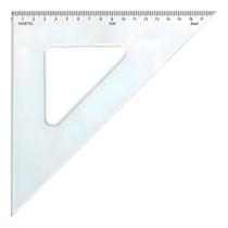 Esquadro Acrilico Desetec Trident 45 26cm com Escala Mod 1526