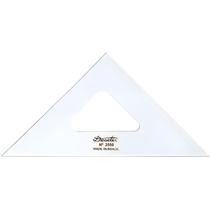 Esquadro Acrílico Desetec Trident 45 50cm sem Escala 2550