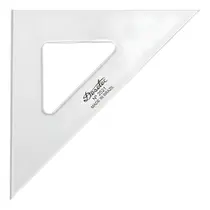 Esquadro Acrílico Desetec Trident 45 Graus 21cm sem Escala 2521 Esquadro Acrílico Desetec Trident 45 Graus 21cm sem Escala 2521
