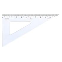 Esquadro Acrílico Desetec Trident 60 12cm com Escala Mod 1612 Esquadro Acrílico Desetec Trident 60 12cm com Escala Mod 1612