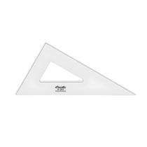 Esquadro Acrílico Desetec Trident 60 16cm sem Escala 2616 Esquadro Acrílico Desetec Trident 60 16cm sem Escala 2616