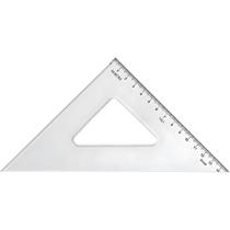 Esquadro Acrílico Desetec Trident com Escala 45 Graus 21cm Mod 1521 Esquadro Acrílico Desetec Trident com Escala 45 Graus 21cm Mod 1521
