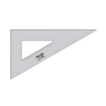 Esquadro Acrílico Desetec Trident sem Escala 30/60/90 28cm Mod 4628 Esquadro Acrílico Desetec Trident sem Escala 30/60/90 28cm Mod 4628