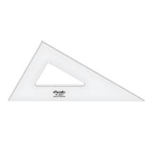 Esquadro Acrílico Desetec Trident sem Escala 30/60/90 32cm Mod 2637
