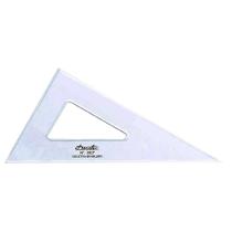 Esquadro Acrílico Desetec Trident sem Escala 30/60/90 32cm Mod 2637
