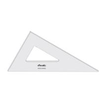 Esquadro Acrílico Trident 28cm 30/60/90 Sem Escala 2628