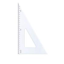 Esquadro Acrílico Trident 60 28Cm Com Escala Ref 1628