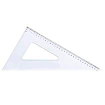 Esquadro Acrílico Trident 60 37cm Com Escala 1637 Esquadro Acrílico Trident 60 37cm Com Escala 1637