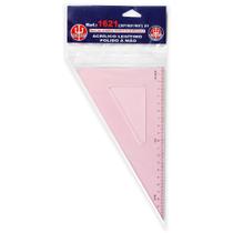 Esquadro Acrílico Trident com Escala 60 Graus 21 cm - 1621