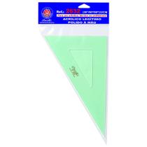 Esquadro Acrilico Trident Desetec sem Escalas 32cm (30º 60º 90º) - 2632