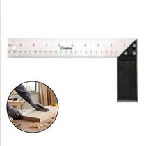 Esquadro Cabo De Alumínio 25cm 10 Polegadas Cortag Profissional Com Lâmina Precisa Ângulo 90 Graus Para Marcenaria Construção Civil Profissional 60166 Esquadro Cabo De Alumínio 25cm 10 Polegadas Cortag Profissional Com Lâmina Precisa Ângulo 90 Graus Para Marcenaria Construção Civil Profissional 60166