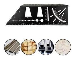 Esquadro Com Gabarito Multiuso Mitra 3d Profissional