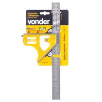 Esquadro Combinado 12 Pol com Régua Inoxidável VONDER Esquadro Combinado 12 Pol com Régua Inoxidável VONDER