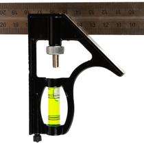 Esquadro Combinado 12pol 300mm Marceneiro Carpinteiro 45/90/120º 12 30 CM Titanium Platina Esquadro Combinado 12pol 300mm Marceneiro Carpinteiro 45/90/120º 12 30 CM Titanium Platina