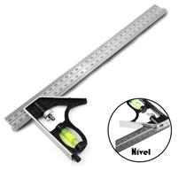 Esquadro Combinado Com Nível 12 Polegadas 300mm Starfer