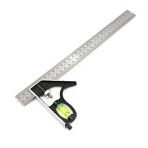 Esquadro Combinado Com Nível E Régua 30Cm 12