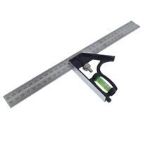 Esquadro Combinado Com Nível Régua 300Mm Inox Com Riscador Esquadro Combinado Com Nível Régua 300Mm Inox Com Riscador